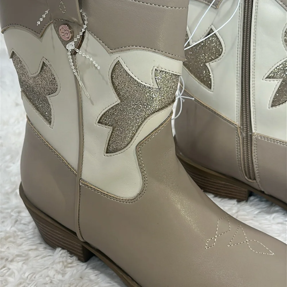 Jessica Simpson Girls Cowgirls Glitter Boots